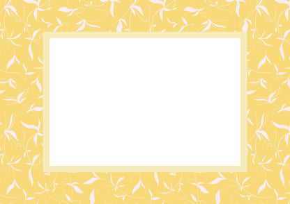 Botanical__Yellow__Landscape

Yellow botanical picture frame mat board with cheerful botanical accents; perfect for light-filled nursery prints, sunny family photos, or seasonal artwork — a joyful gift for baby showers, birthdays, christenings, or Easter.