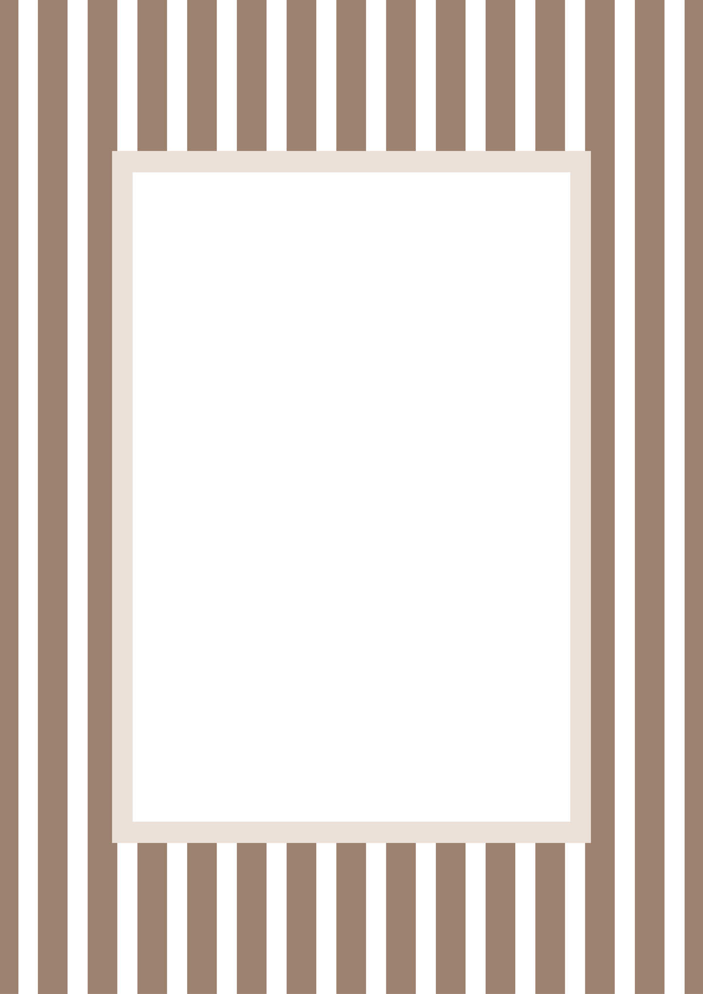 Medium Stripes Photo Mount - passepartout frame - rectangular aperture - Coeur et Maman
