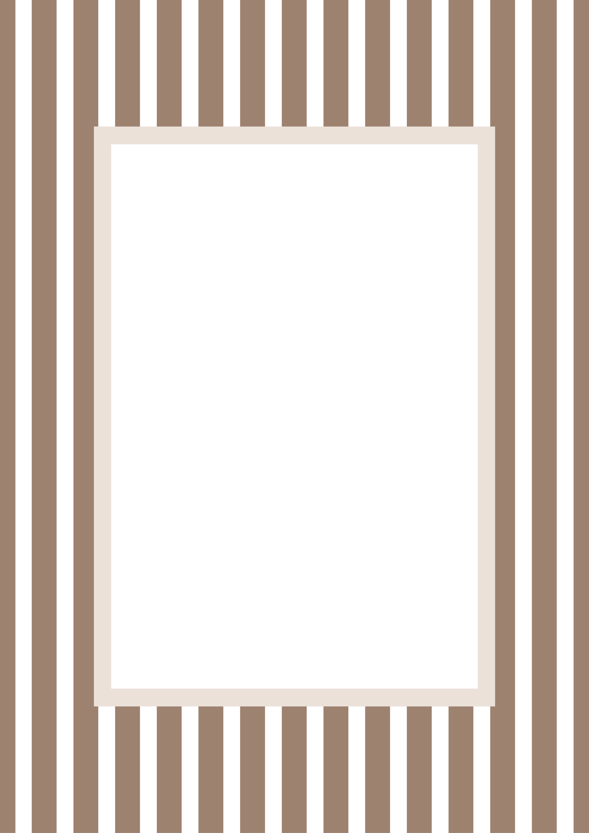 Medium Stripes Photo Mount - passepartout frame - rectangular aperture - Coeur et Maman