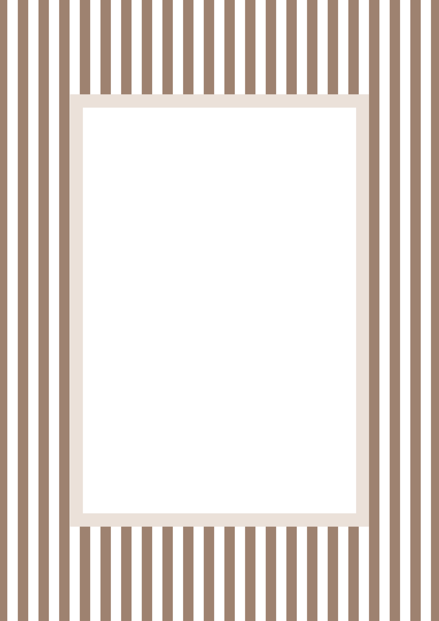 Small Stripes Photo Mount - passepartout frame - rectangular aperture - Coeur et Maman