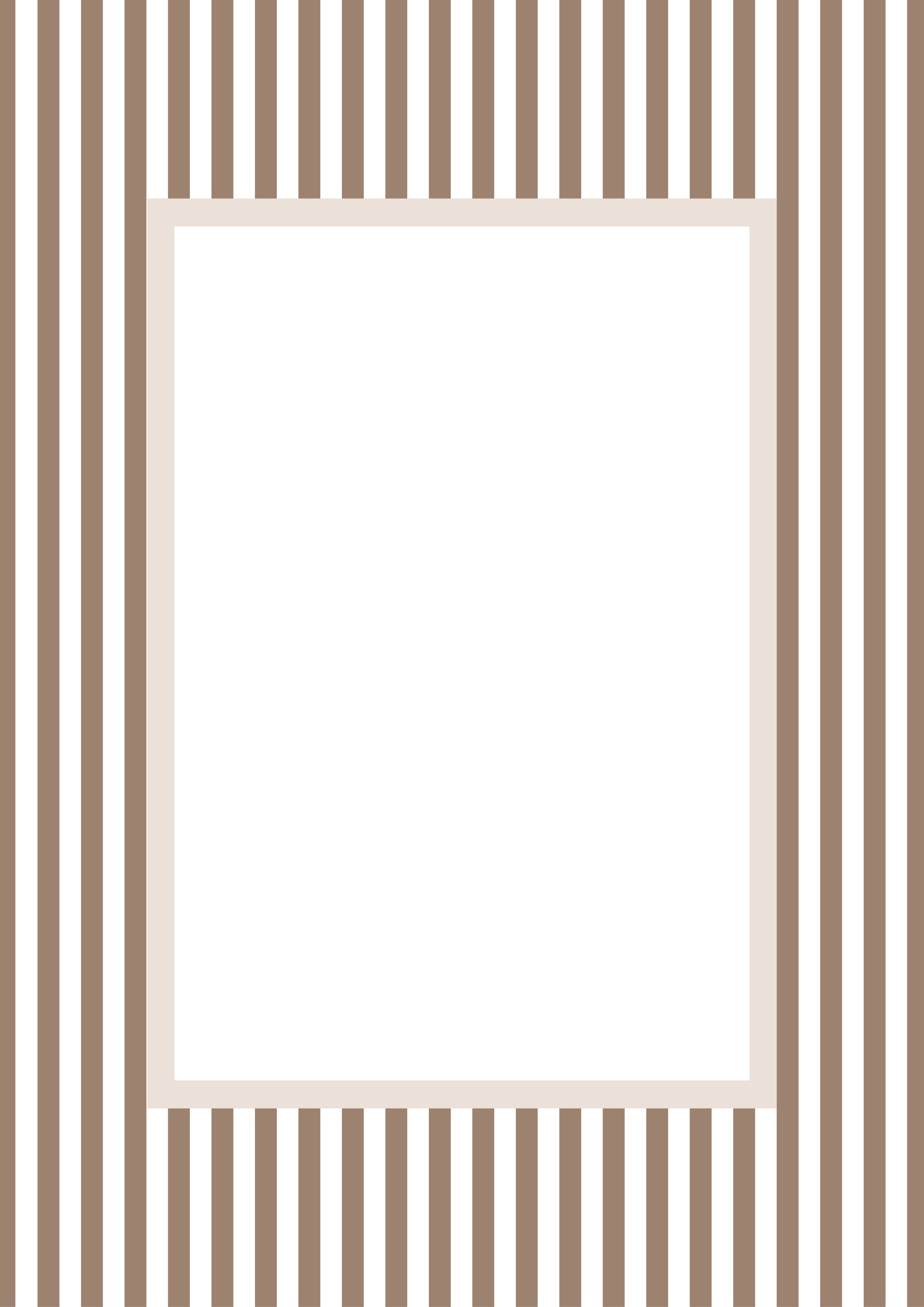 Small Stripes Photo Mount - passepartout frame - rectangular aperture - Coeur et Maman