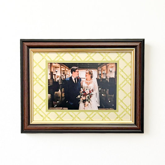 Chartreuse Bamboo Landscape Photo Mat