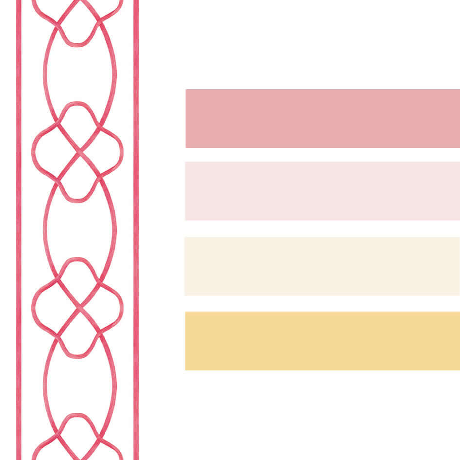 MARLOWE WALLPAPER BORDER - Coeur et Maman