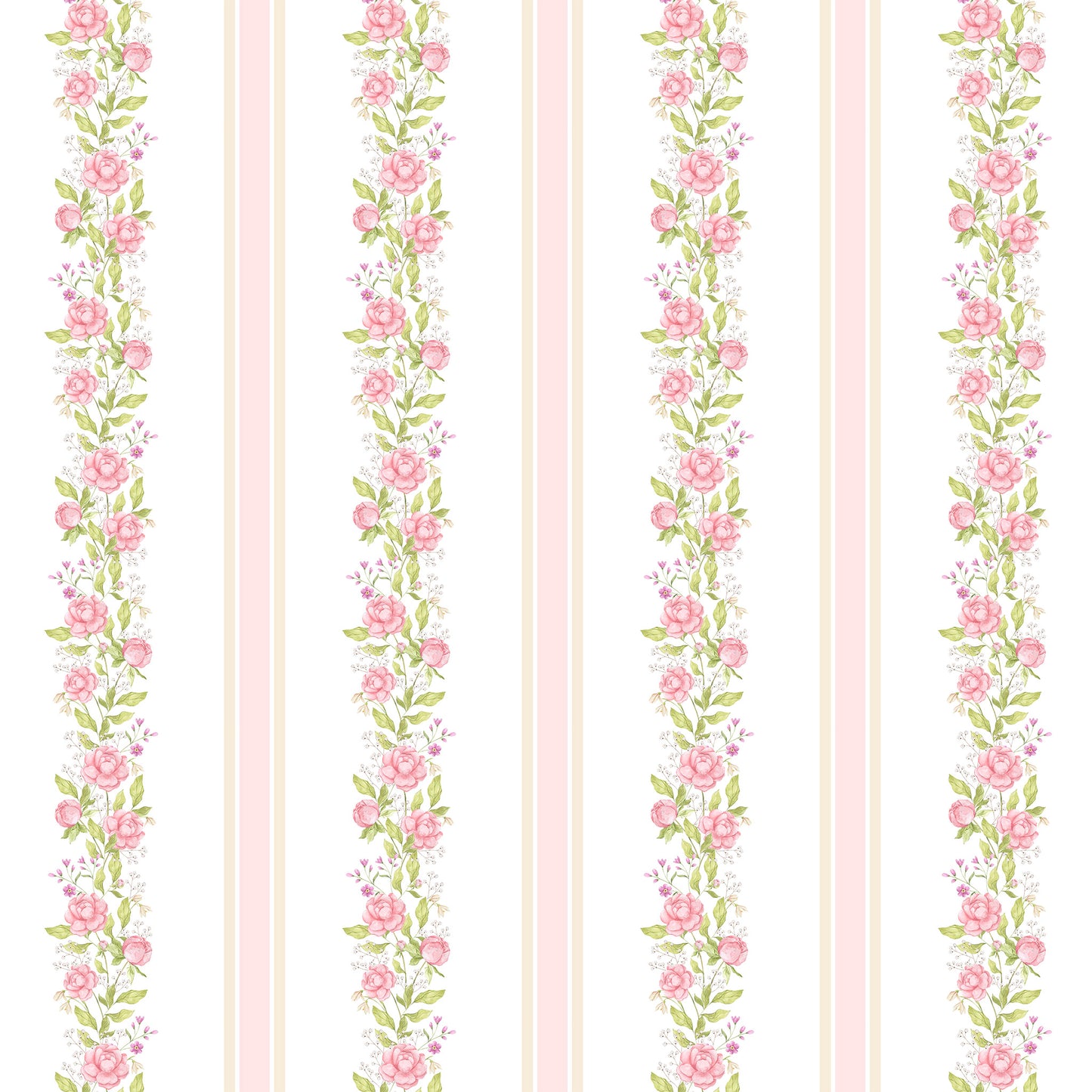 Coral Peony Reverie Wallpaper