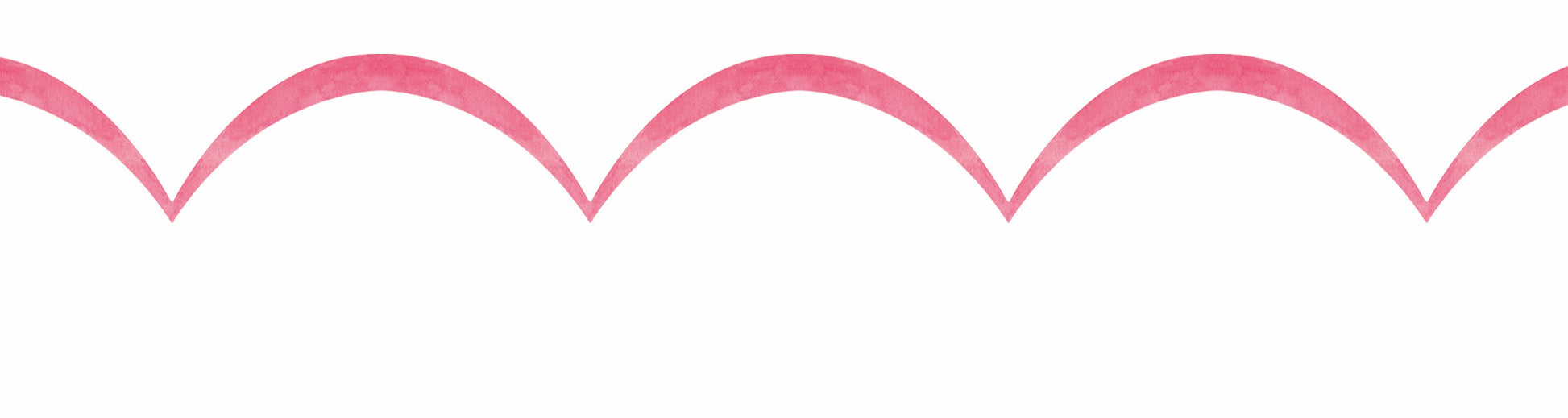 Coral Scallop Wallpaper Border