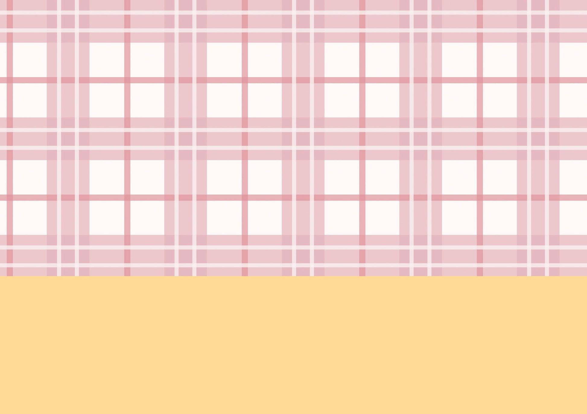 Coral Tartan Wallpaper Border