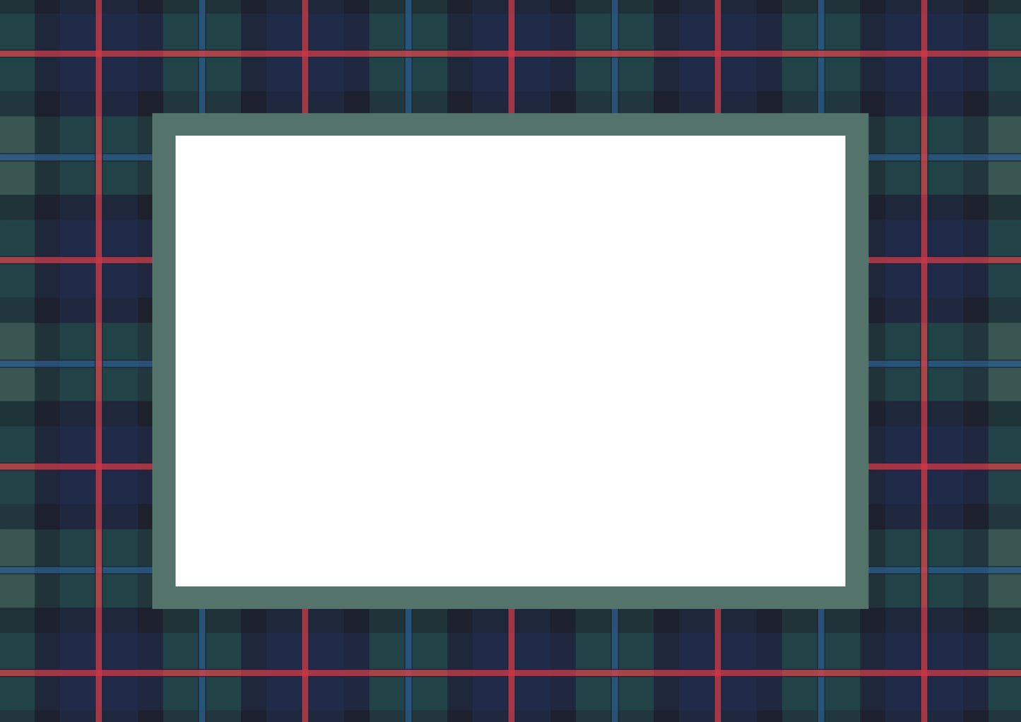Green Landscape Campbell of Cawdor Tartan Photo Mat