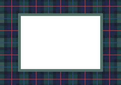 Green Landscape Campbell of Cawdor Tartan Photo Mat