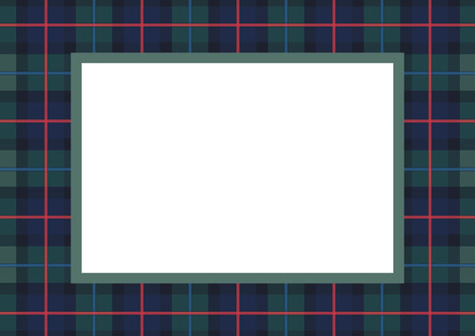 Green Landscape Campbell of Cawdor Tartan Photo Mat