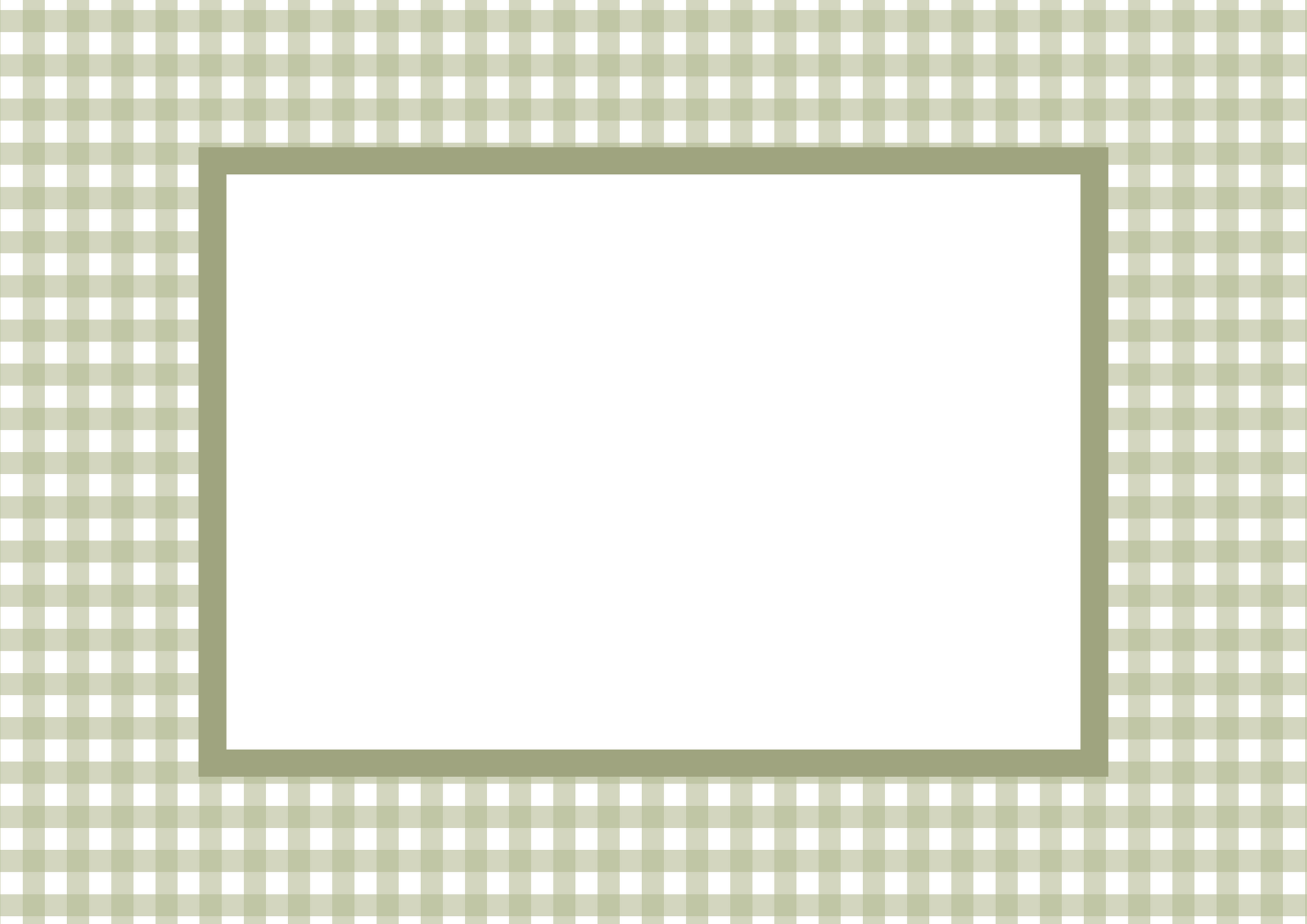 Gingham Photo Mount - passe-par-tout - landscape aperture - Coeur et Maman
