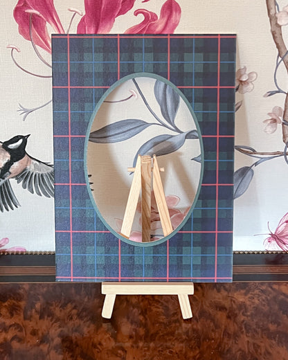 Green Oval Campbell of Cawdor Tartan Photo Mat