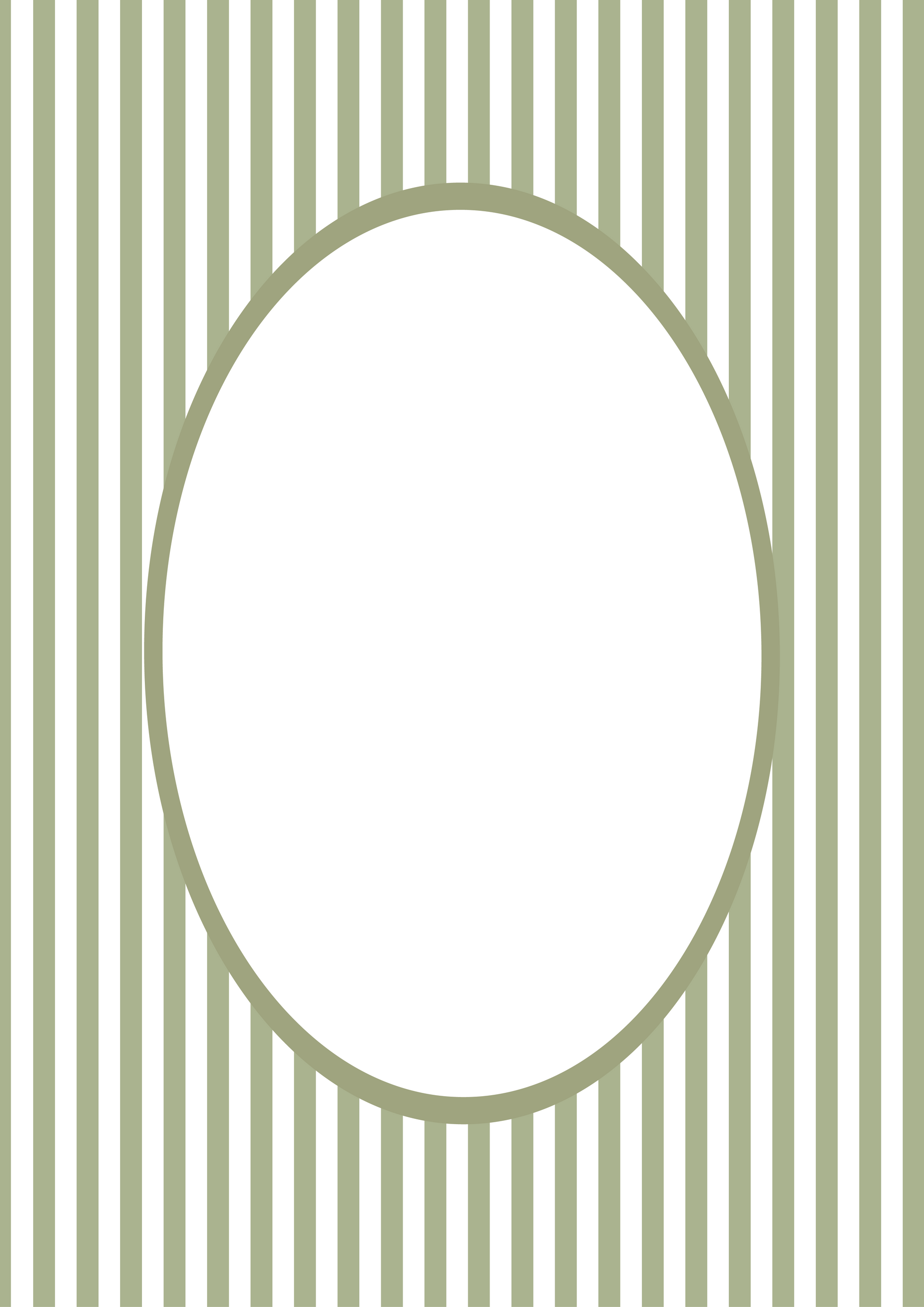 Green Oval Small Stripes Photo Mat