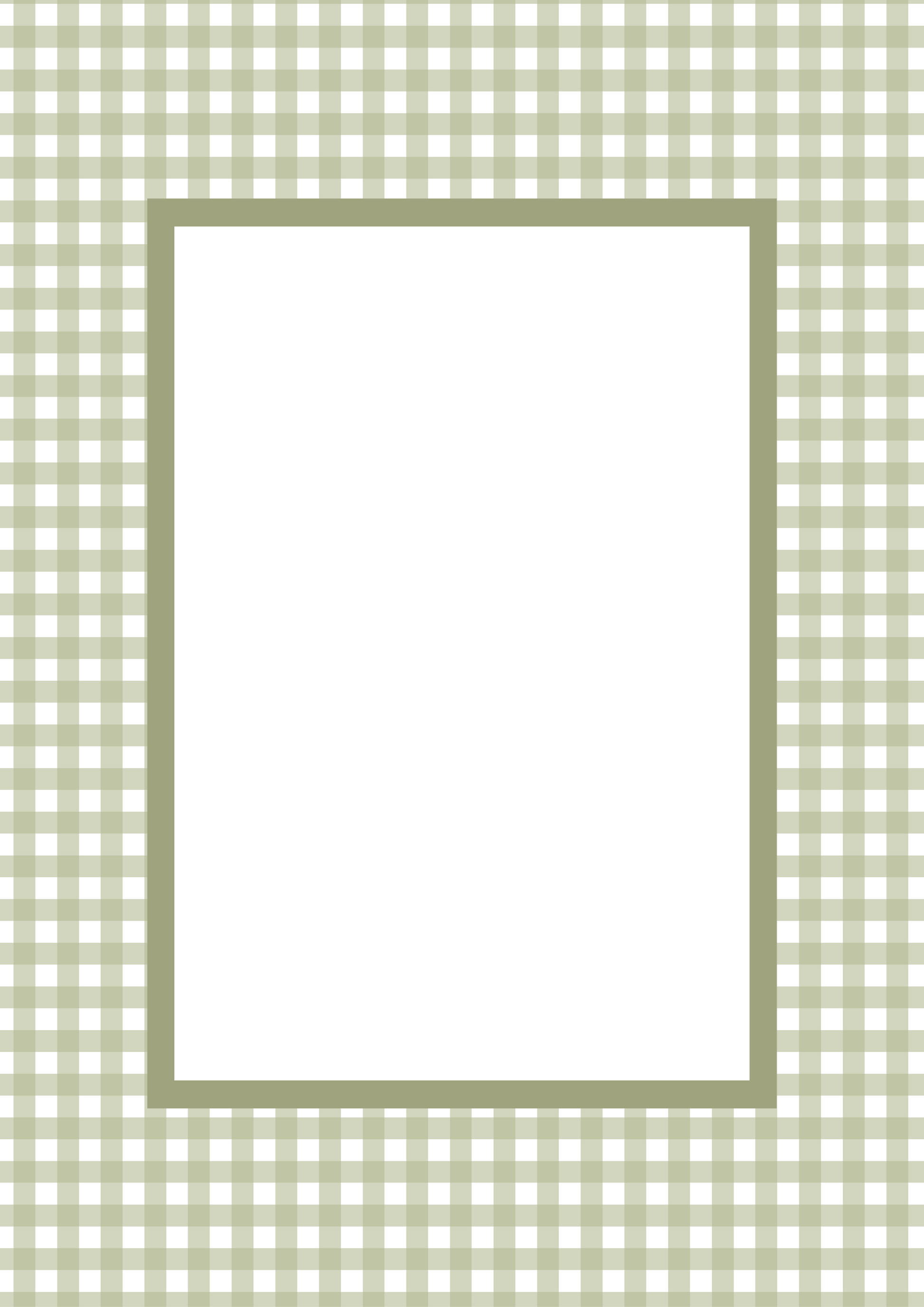 Gingham Photo Mount - passepartout frame - rectangular aperture - Coeur et Maman