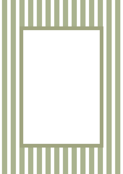 Green Rectangular Medium Stripes Photo Mat