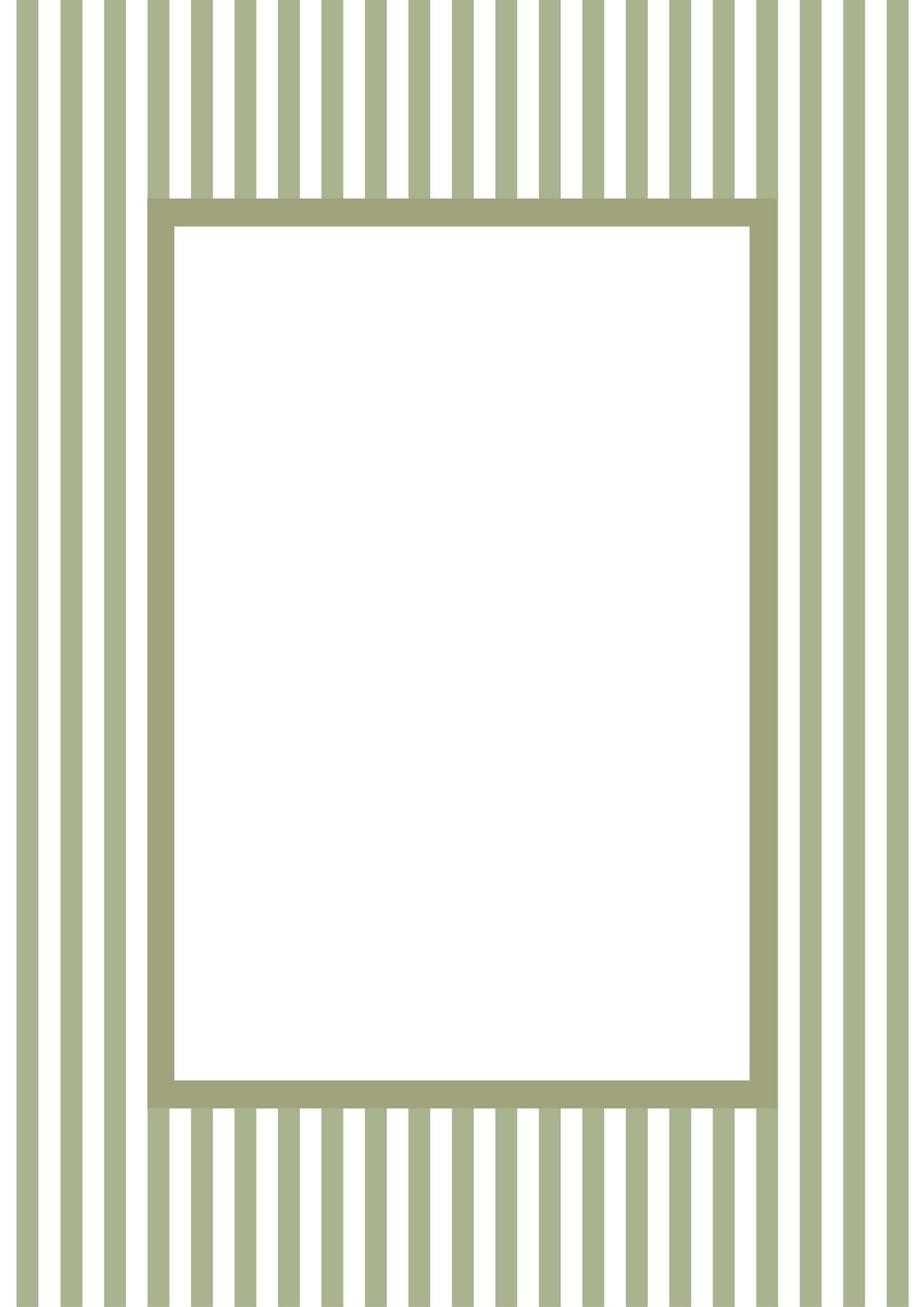 Small Stripes Photo Mount - passepartout frame - rectangular aperture - Coeur et Maman