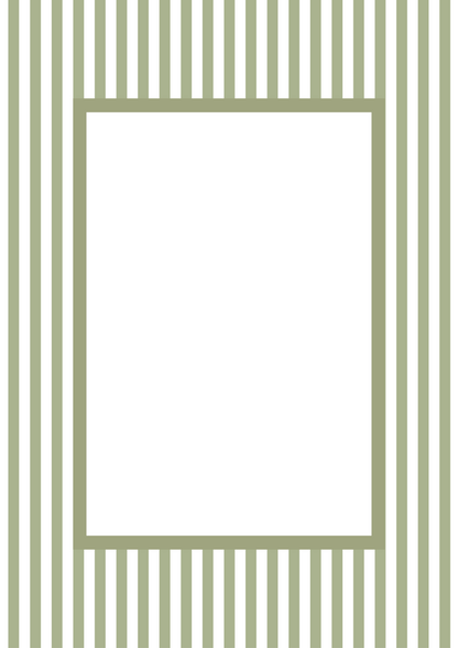 Small Stripes Photo Mount - passepartout frame - rectangular aperture - Coeur et Maman