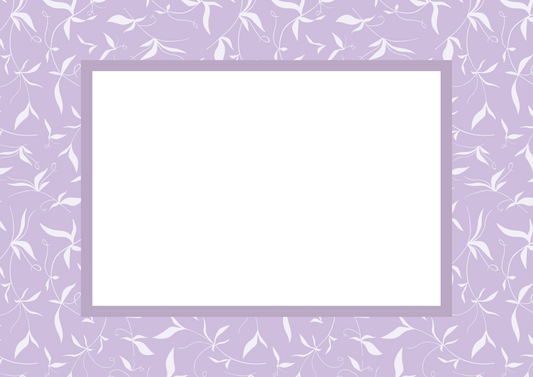 Lilac Landscape Botanical Patterned Photo Mat