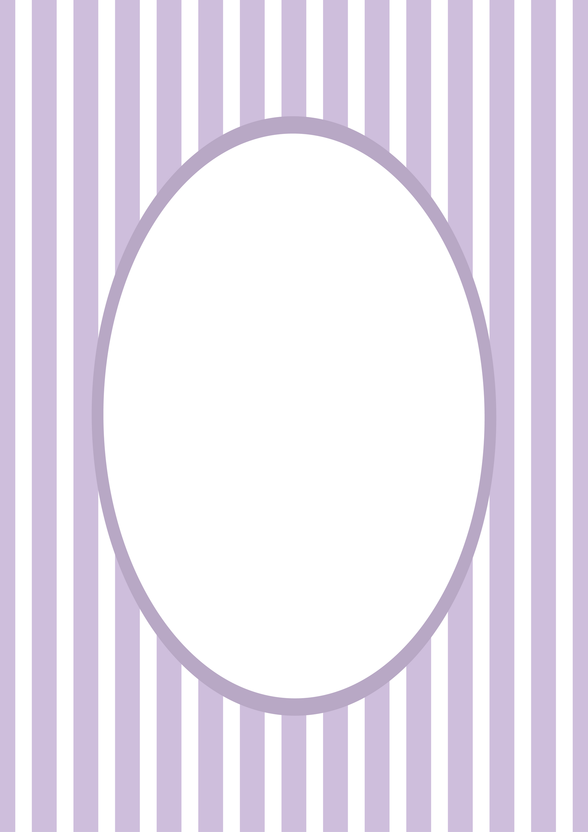 Medium Stripes Photo Mount - picture frame passepartout - oval aperture - Coeur et Maman