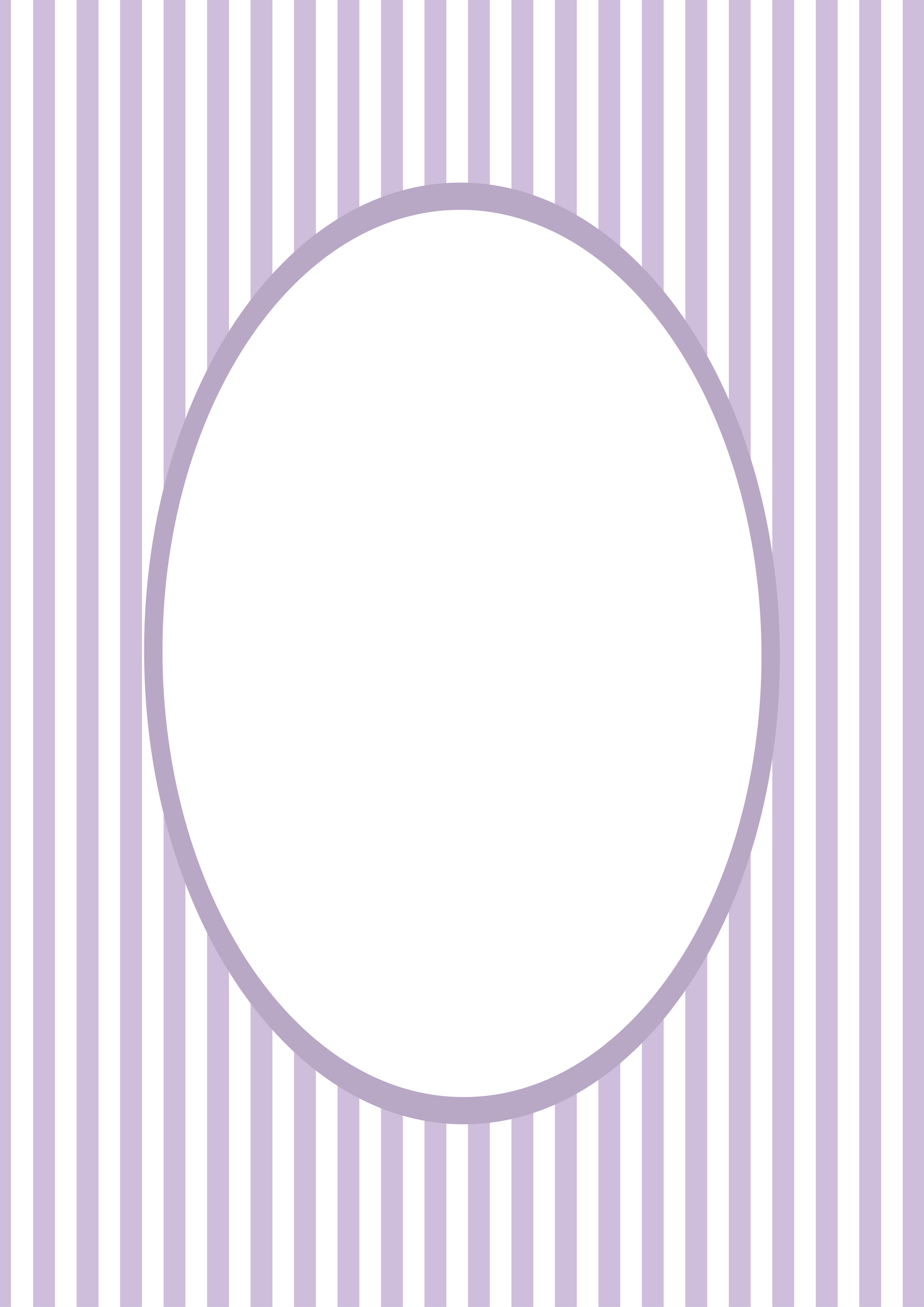 Small Stripes Photo Mount - picture frame passepartout - oval aperture - Coeur et Maman