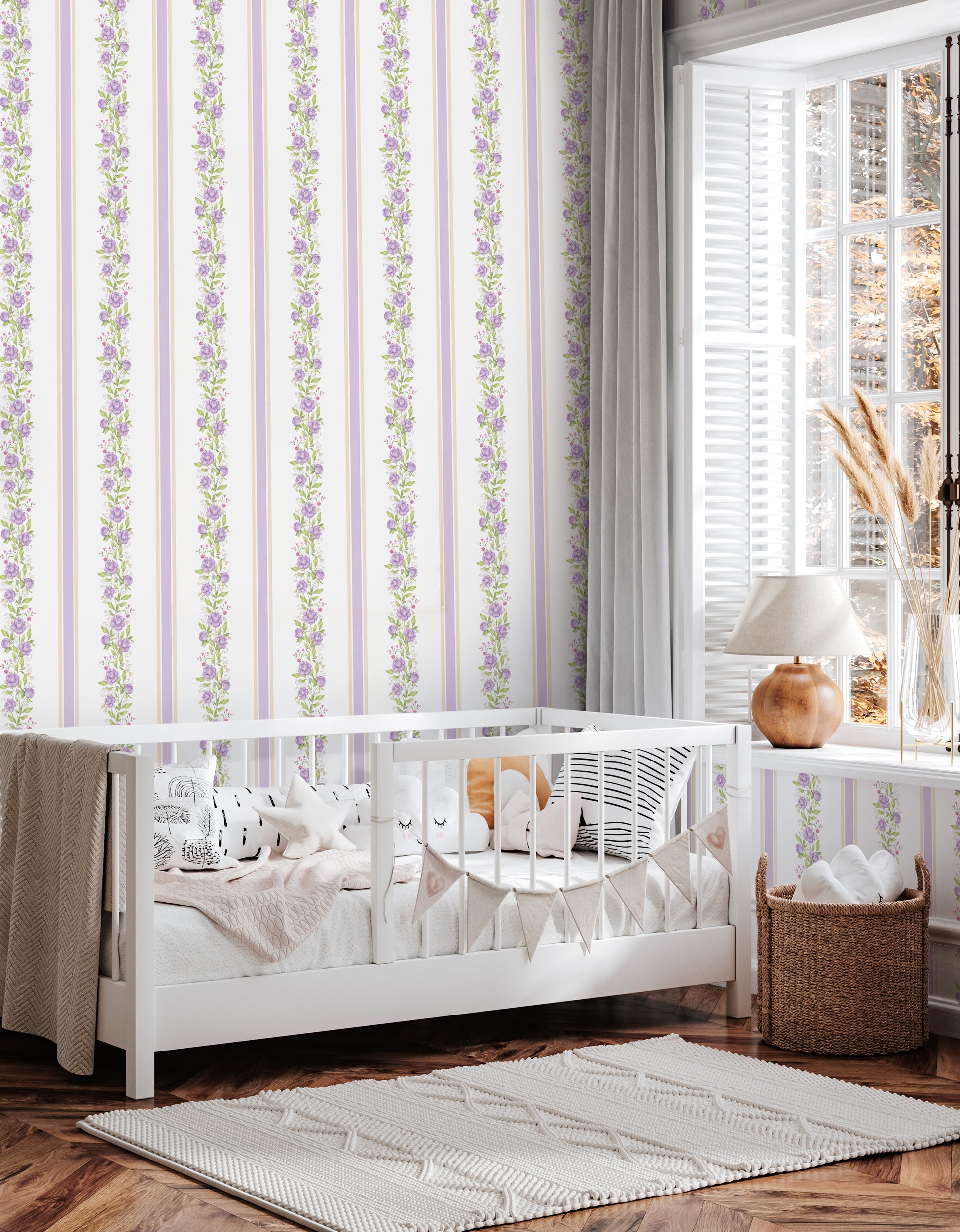 Lilac Peony Reverie Wallpaper