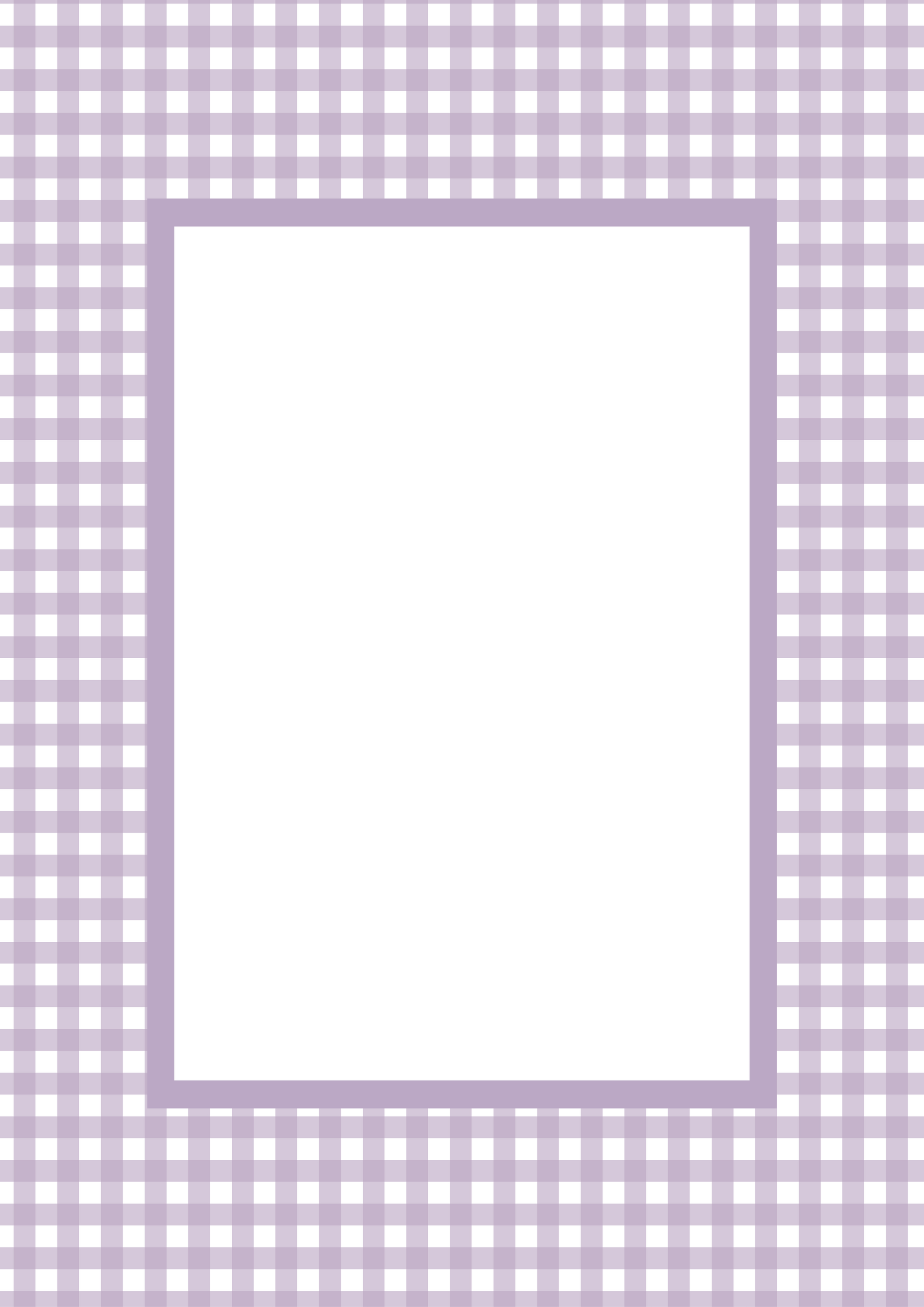 Gingham Photo Mount - passepartout frame - rectangular aperture - Coeur et Maman