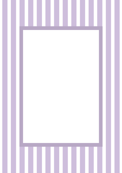 Medium Stripes Photo Mount - passepartout frame - rectangular aperture - Coeur et Maman