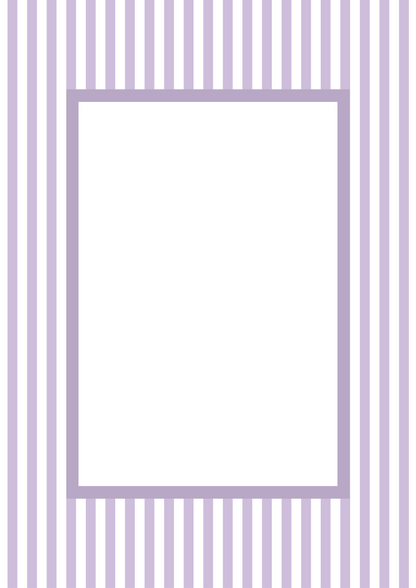 Small Stripes Photo Mount - passepartout frame - rectangular aperture - Coeur et Maman