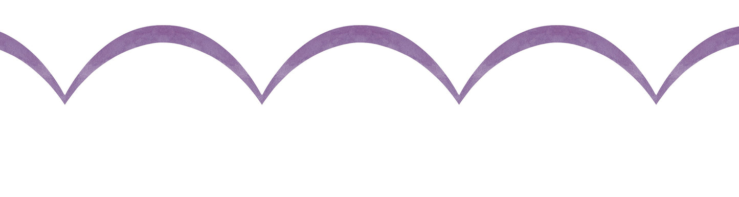 Lilac Scallop Wallpaper Border