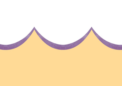 Lilac Scallop Wallpaper Border