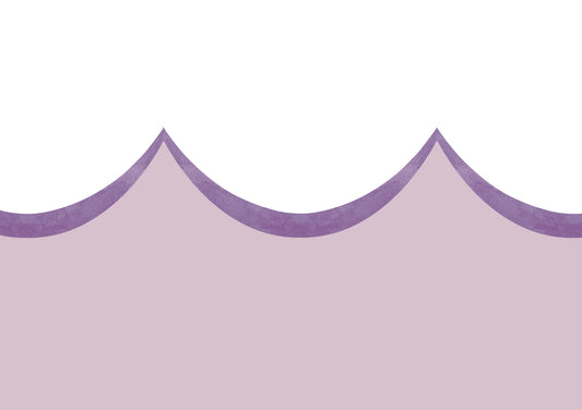 Lilac Scallop Wallpaper Border