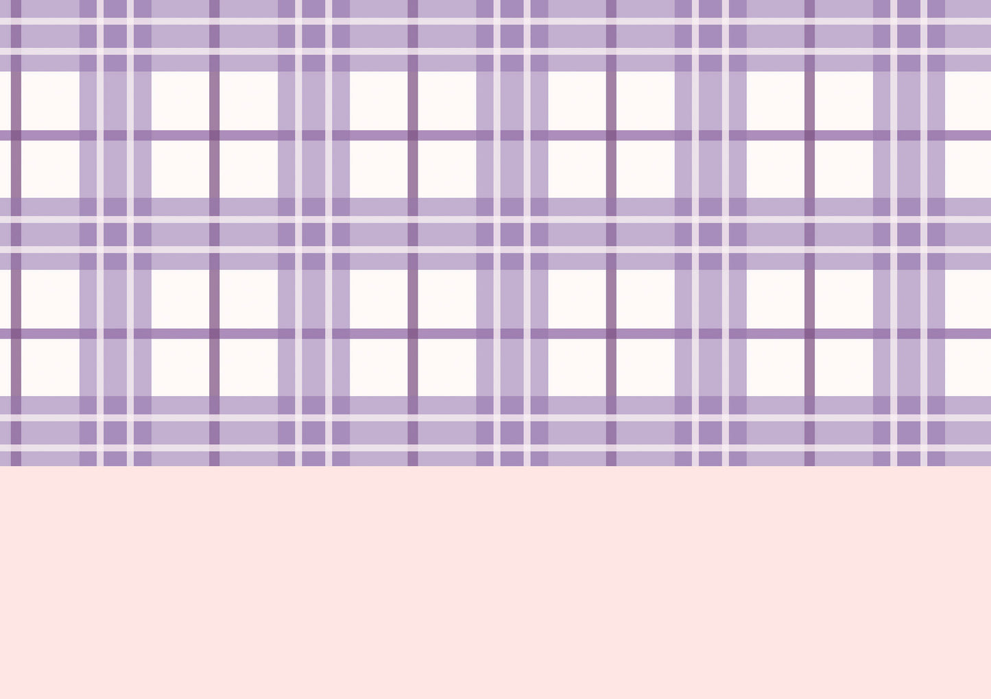Lilac Tartan Wallpaper Border