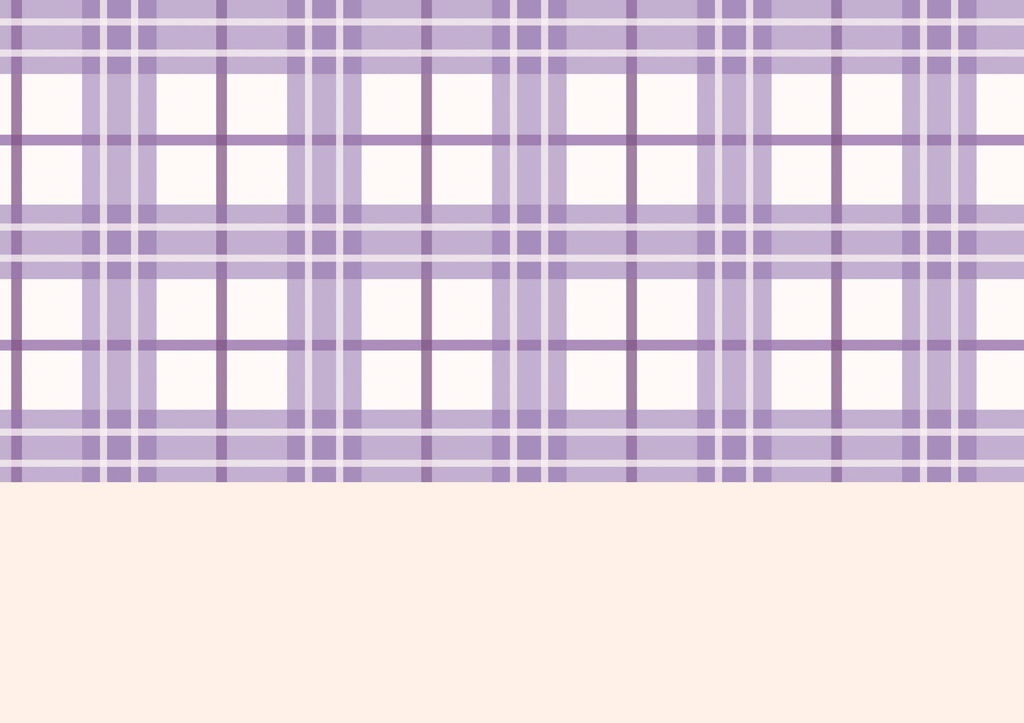 Lilac Tartan Wallpaper Border