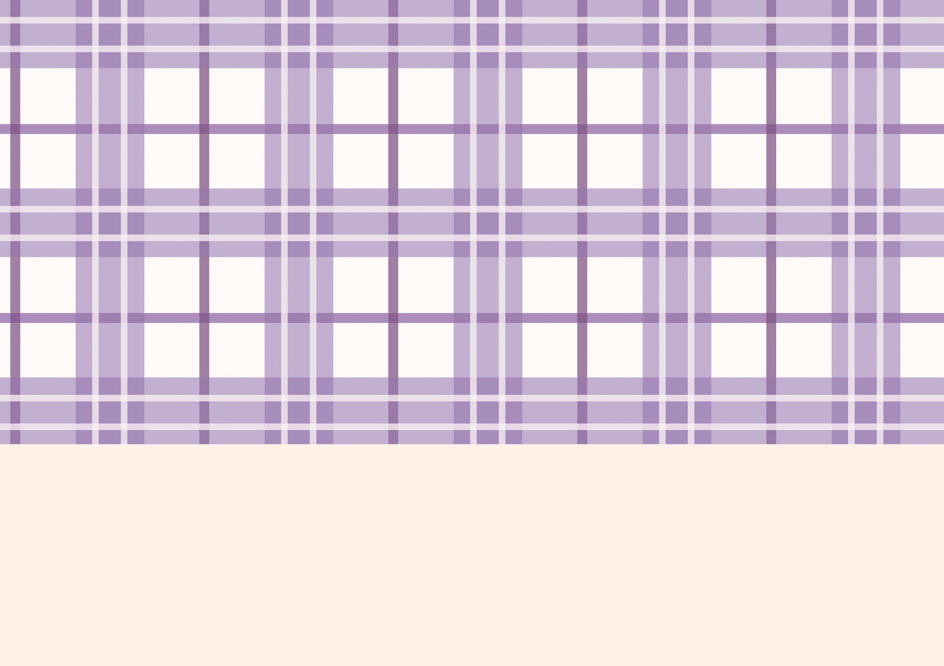 Lilac Tartan Wallpaper Border