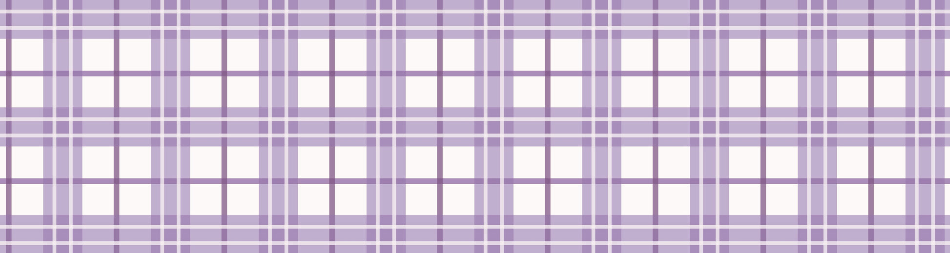 Lilac Tartan Wallpaper Border