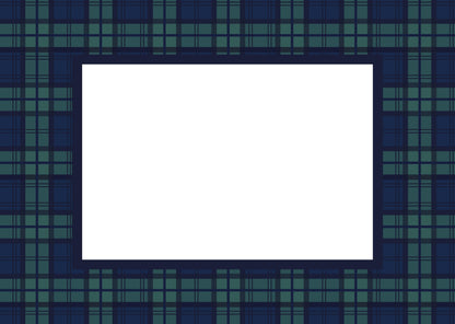 Black Watch Tartan Photo Mount - passe-par-tout - landscape aperture - Coeur et Maman