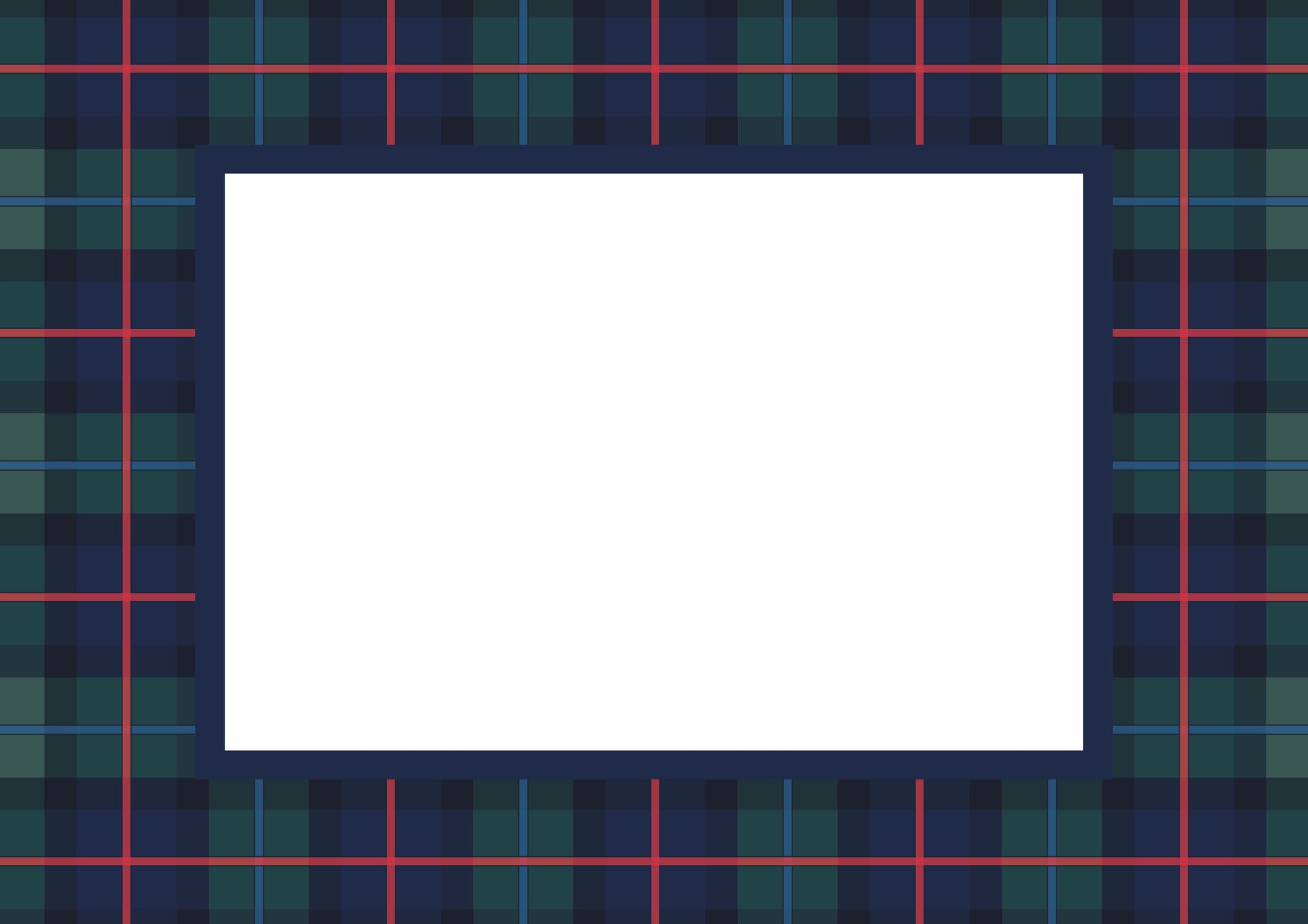 Navy Landscape Campbell of Cawdor Tartan Photo Mat
