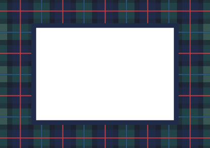 Navy Landscape Campbell of Cawdor Tartan Photo Mat