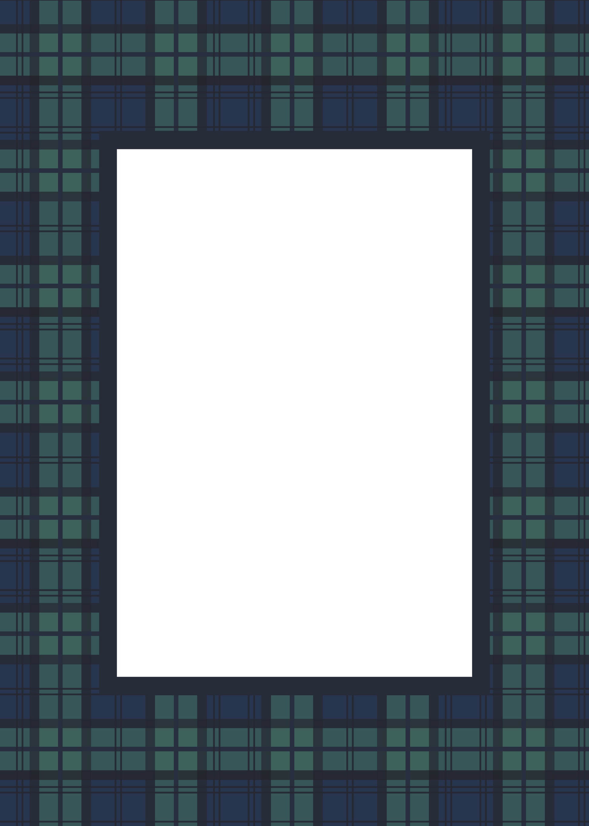 Black Watch Tartan Photo Mount - passepartout frame - rectangular aperture - Coeur et Maman