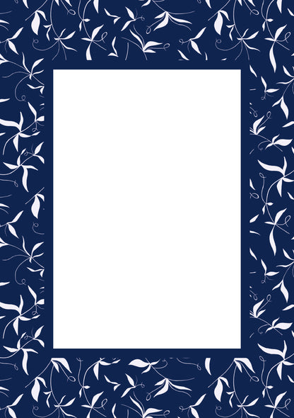 Botanical Photo Mount - passepartout frame - rectangular aperture - Coeur et Maman