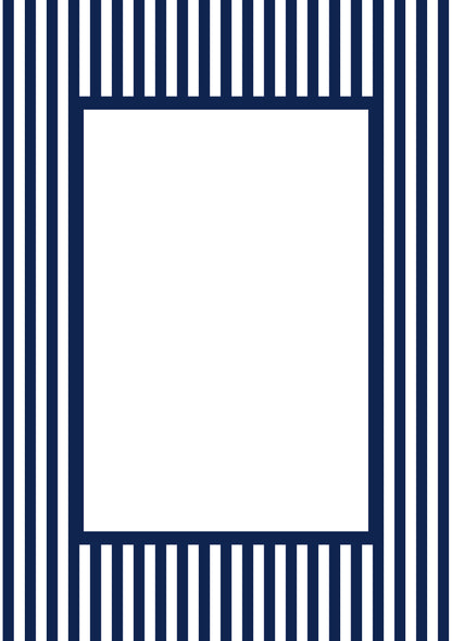 Small Stripes Photo Mount - passepartout frame - rectangular aperture - Coeur et Maman