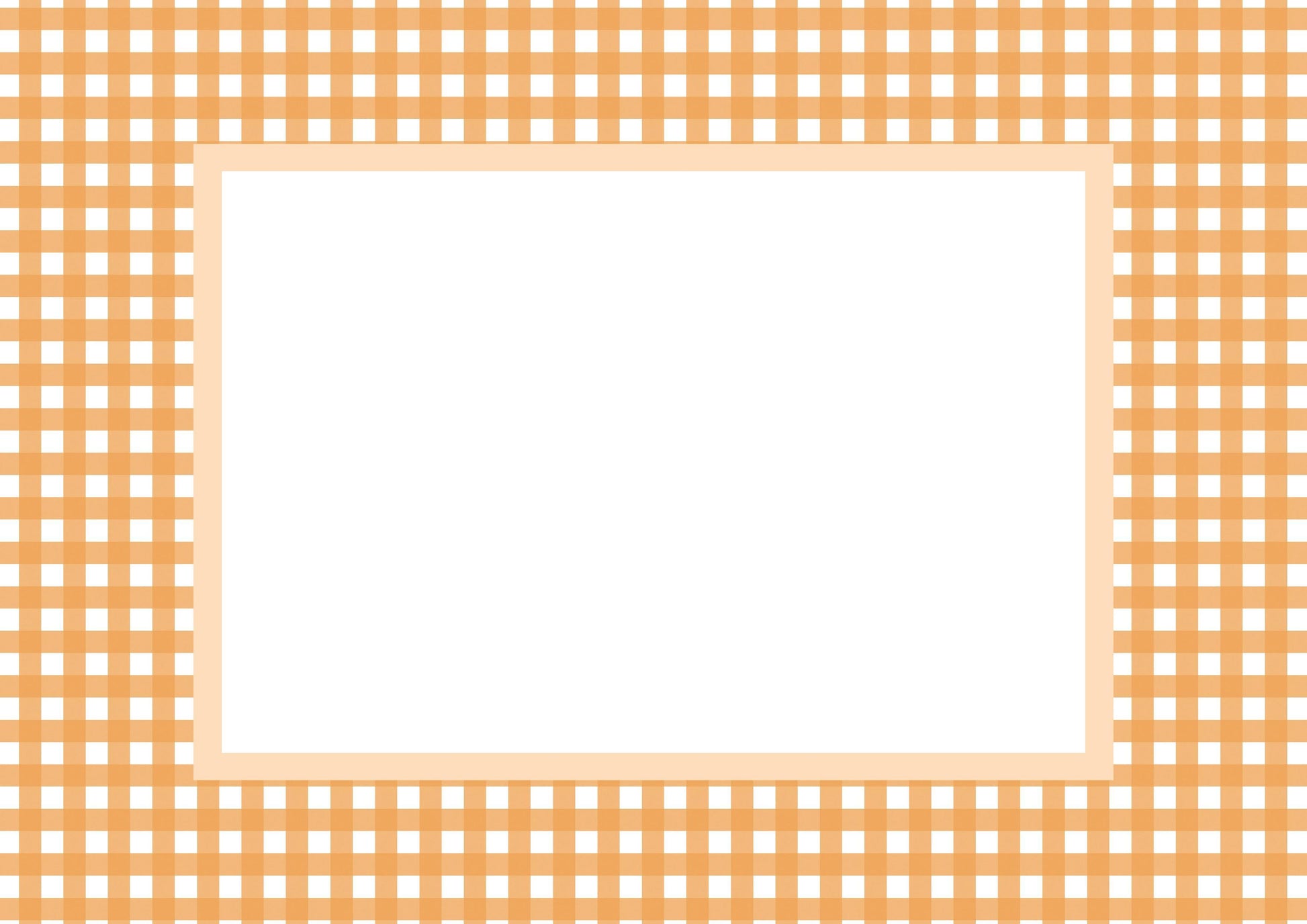 Gingham Photo Mount - passe-par-tout - landscape aperture - Coeur et Maman