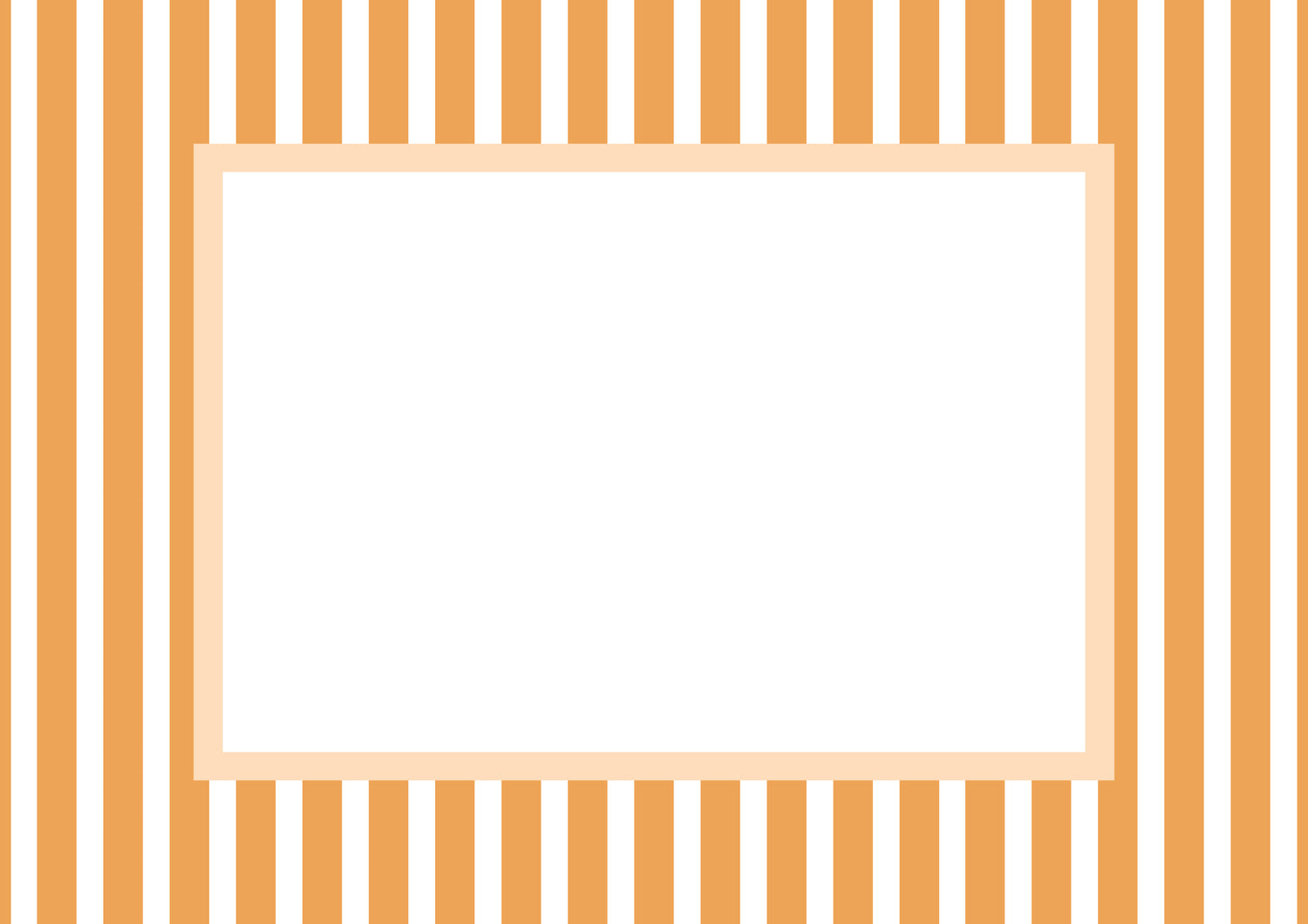 Medium Stripes Photo Mount - passe-par-tout - landscape aperture - Coeur et Maman