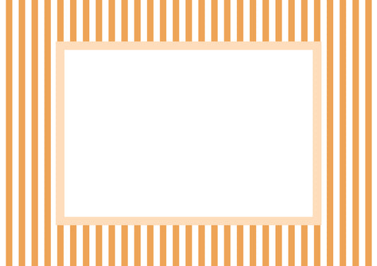 Orange Landscape Small Stripes Photo Mat