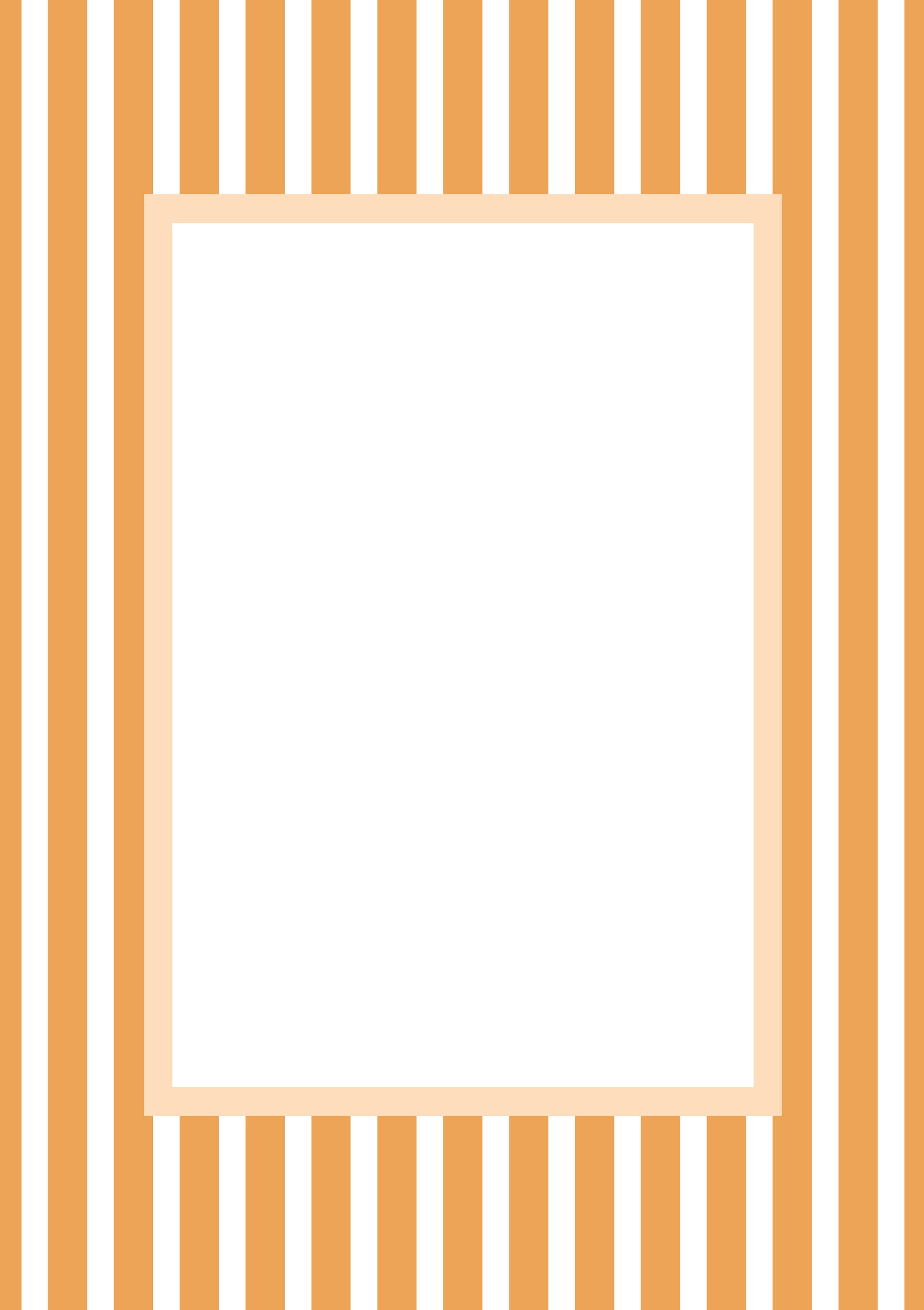 Medium Stripes Photo Mount - passepartout frame - rectangular aperture - Coeur et Maman