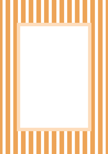 Medium Stripes Photo Mount - passepartout frame - rectangular aperture - Coeur et Maman