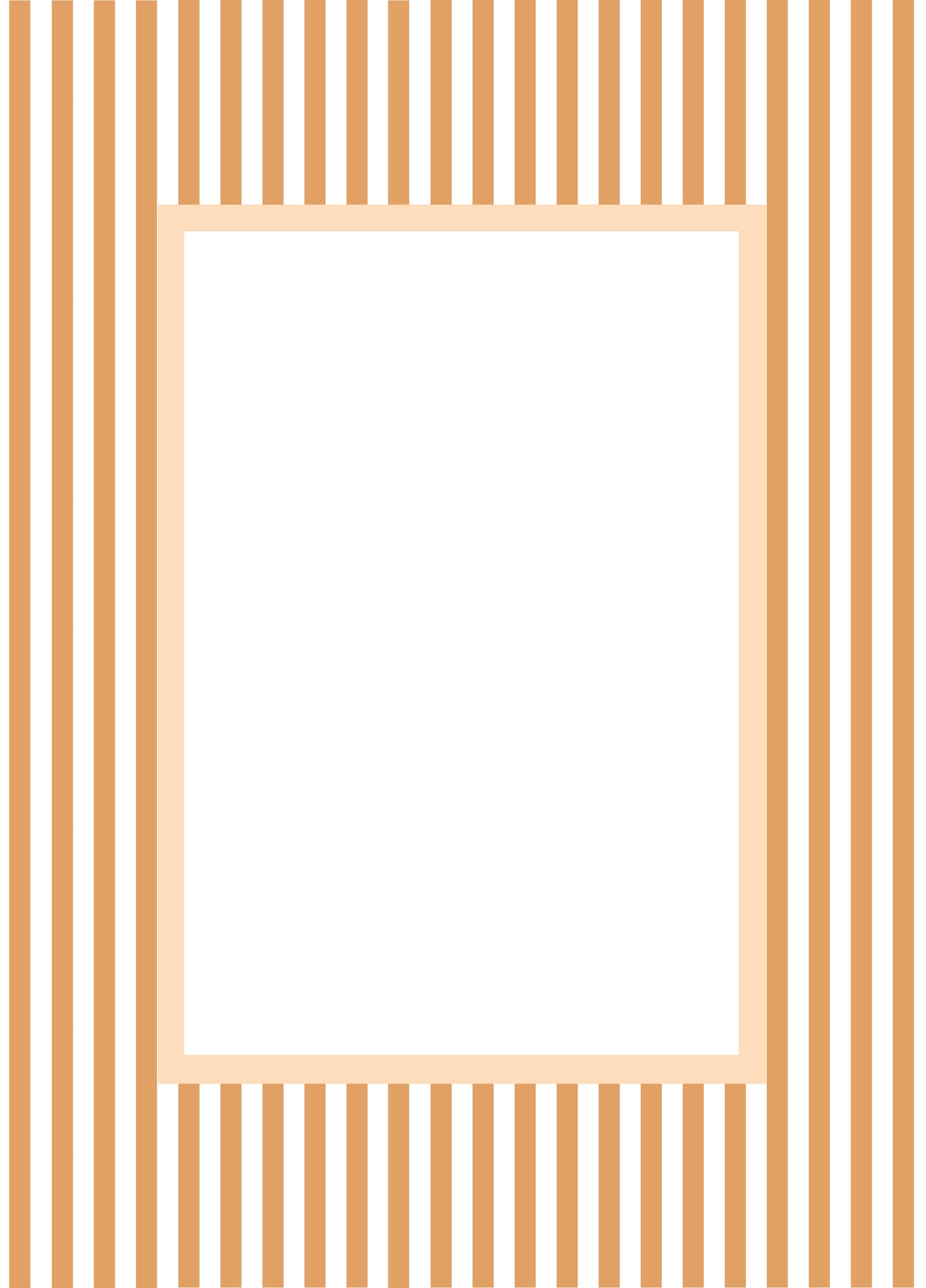 Small Stripes Photo Mount - passepartout frame - rectangular aperture - Coeur et Maman