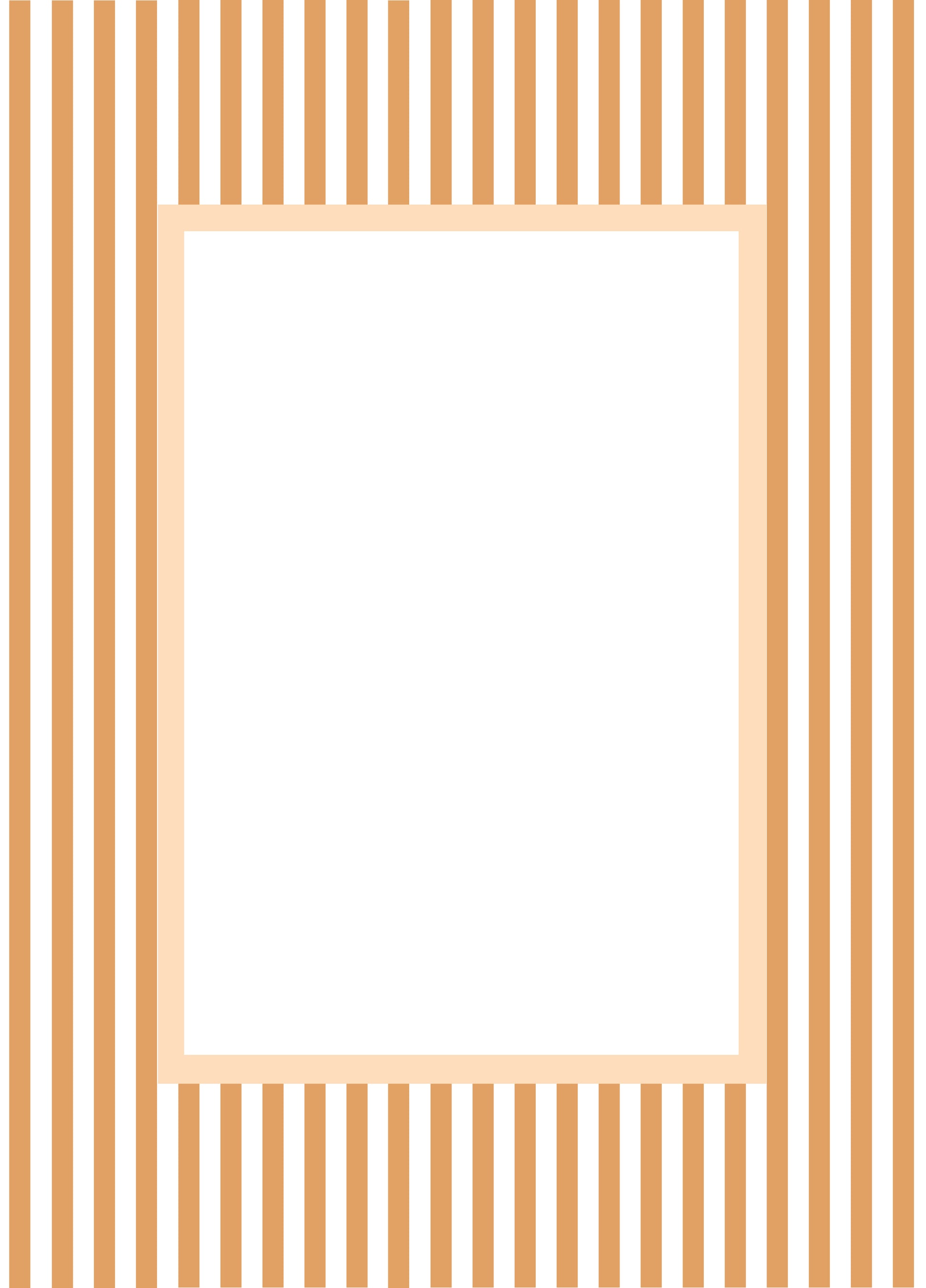 Small Stripes Photo Mount - passepartout frame - rectangular aperture - Coeur et Maman