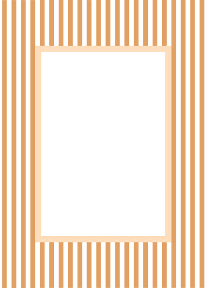 Small Stripes Photo Mount - passepartout frame - rectangular aperture - Coeur et Maman