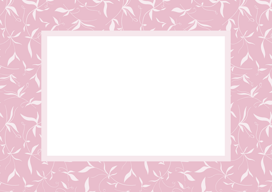 Pink Landscape Botanical Patterned Photo Mat