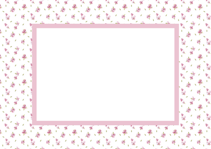 Floral Photo Mount - passe-par-tout - landscape aperture - Coeur et Maman